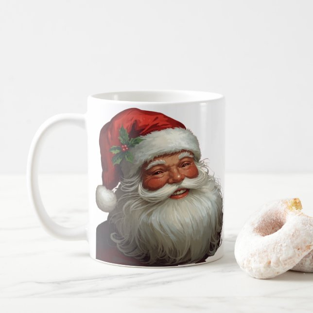 Mug classique du Père Noël (Avec donut)