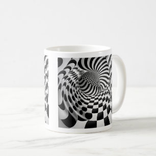 Mug classique du tunnel Op Art, 11 oz