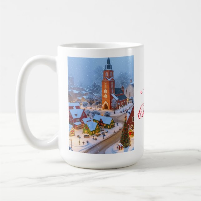 Mug classique du village de Noël (Gauche)