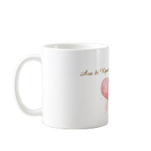 Mug Classique en Aquarelle avec Nom de Couple Pers