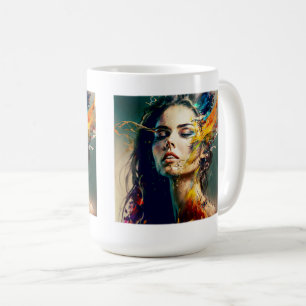 Mug classique femme en voie de dissolution, 15 oz