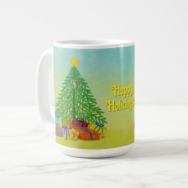 Mug Classique Fêtes de Chat et Souris (Devant gauche)