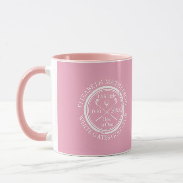 Mug Classique Golf trou en un Pink Hole (Gauche)