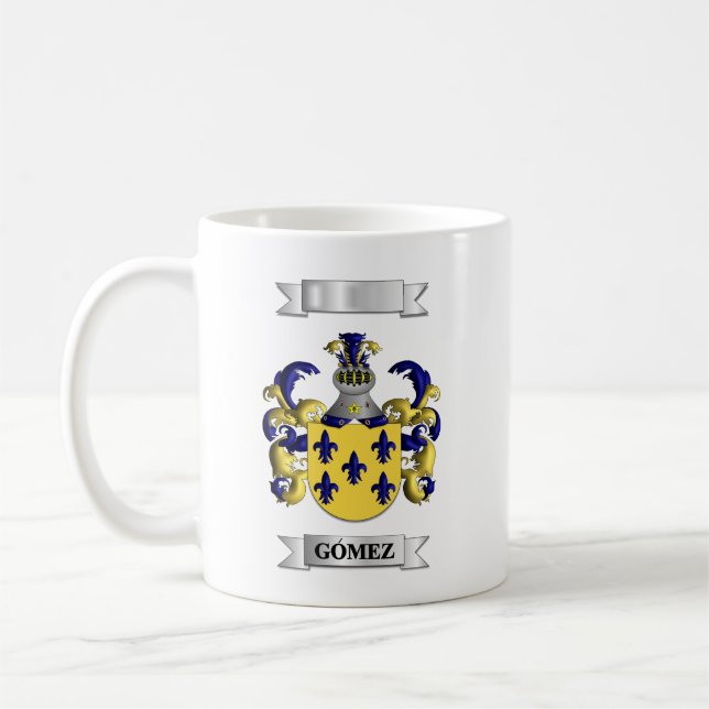 Mug Classique Gomez Nom de Famille et Blason (Gauche)