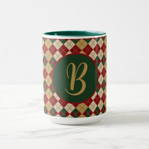 Mug Classique, Jacquard de Noël/hiver à motifs