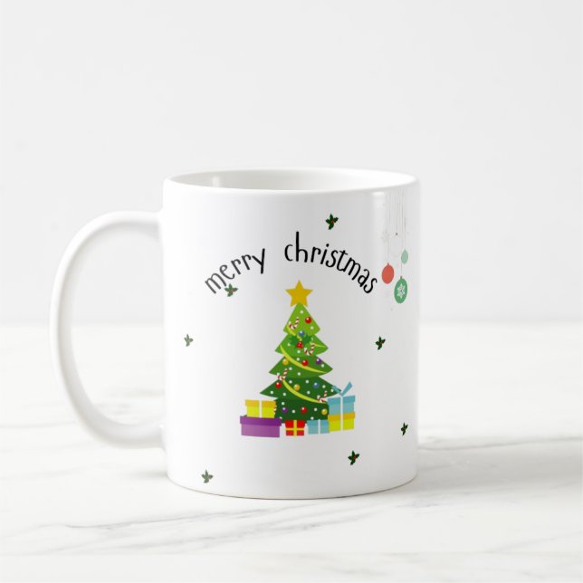 Mug classique Joyeux Noël Fêtes (Gauche)