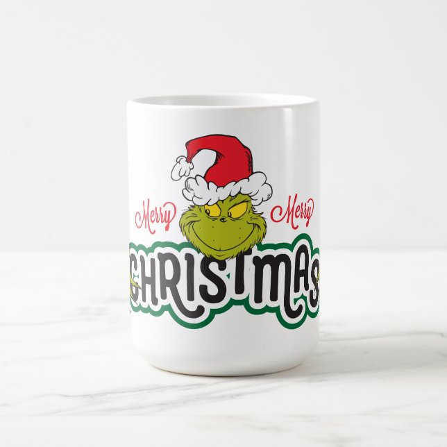 Mug Classique Le Grinch | Joyeux Joyeux Noël (Centre)