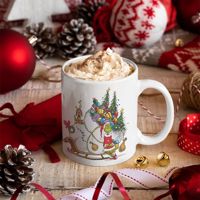 Mug Classique Le Grinch | Le Grinch & Max Traîneau de  (Créateur téléchargé)