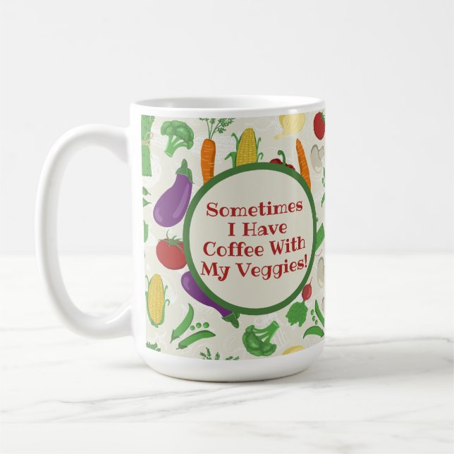 Mug classique Légume coloré, 15 oz (Gauche)