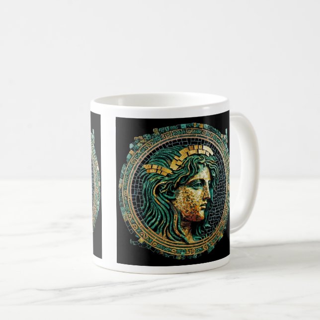 Mug classique, Mystère grecque antique, 11 oz (Devant droit)
