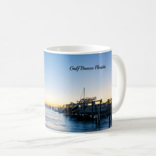 Mug classique Pensacola Bay Sign Sunset By Dock