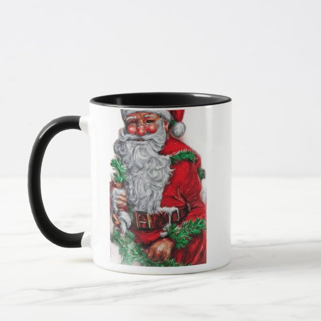 Mug classique Père Noël, 325 ml (Gauche)