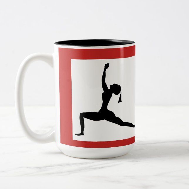 Mug classique rouge/Choix de couleurs / Coupe de c (Gauche)