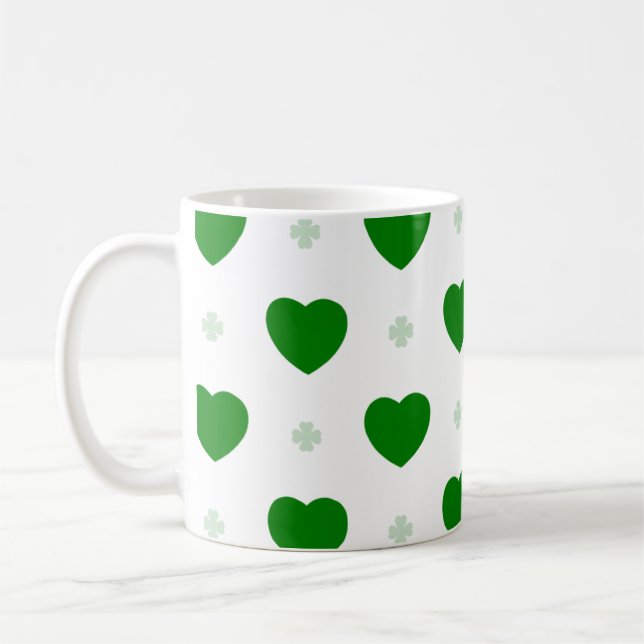 Mug classique Shamrock & Hearts (Gauche)