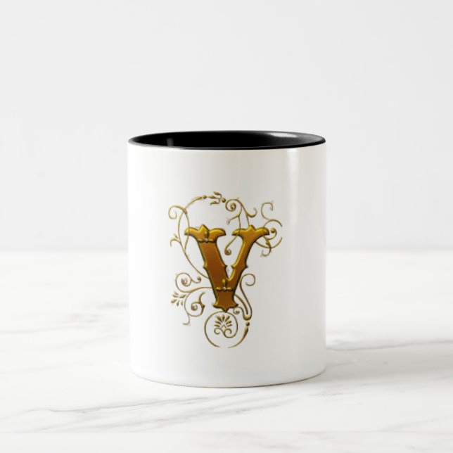 Mug Classique V : La Coupe de Café Parfaite Monogr (Centre)