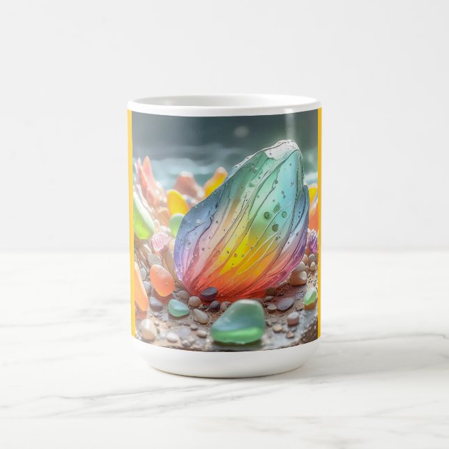 Mug Classique (verre de plage-5) (Centre)