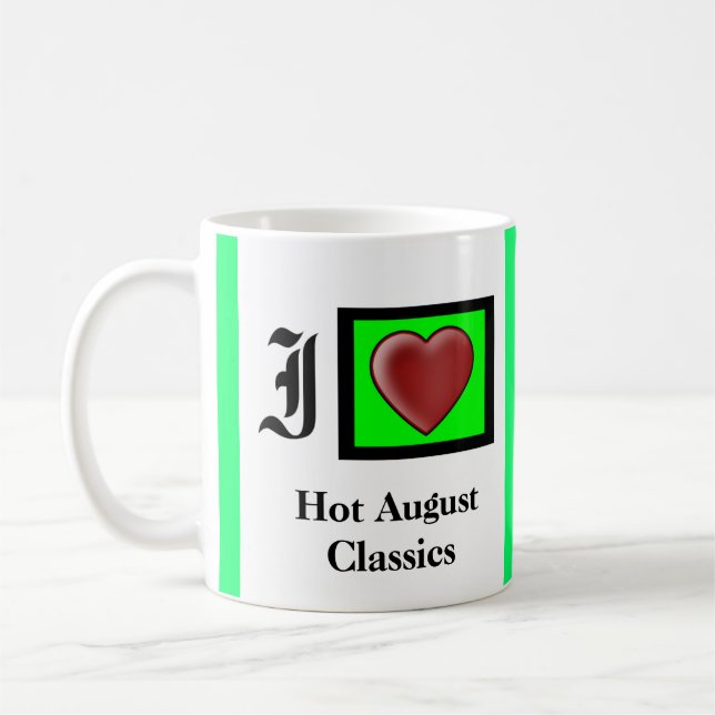 Mug Classiques d'août chaud (Gauche)