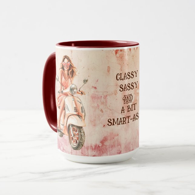 MUG CLASSY SASSY ET UN PEU SMART-ASSY (Devant gauche)