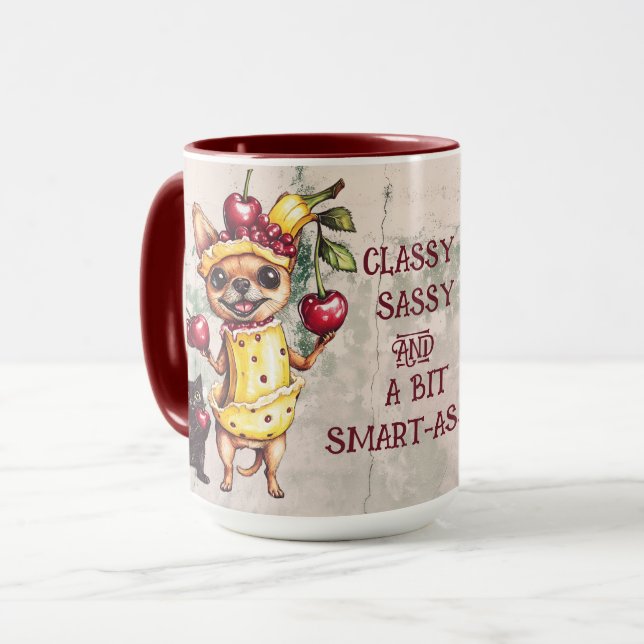 MUG CLASSY SASSY ET UN PEU SMART-ASSY (Devant gauche)