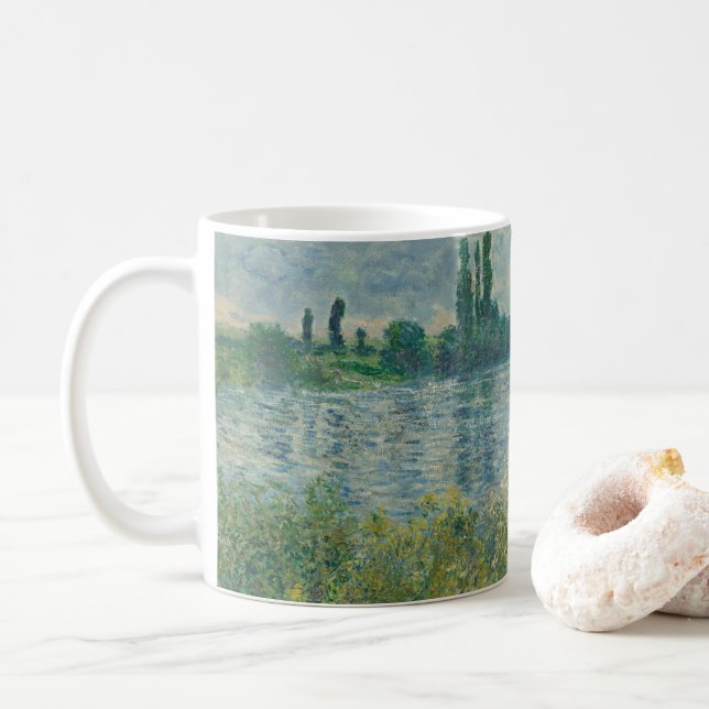 Mug Claude Monet Banks De L'Art Des Fleurs De Seine (Avec donut)
