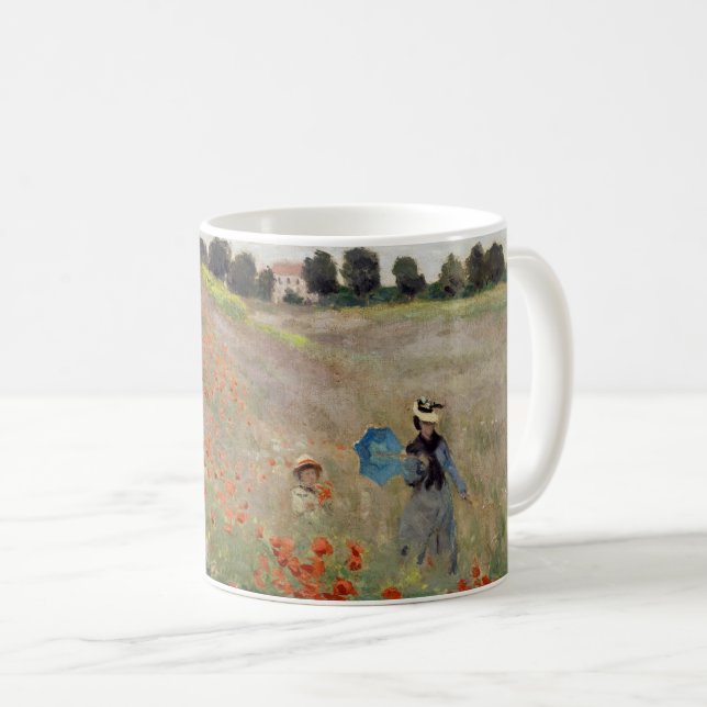 Mug Claude Monet - Champ de coquelicots (Devant droit)