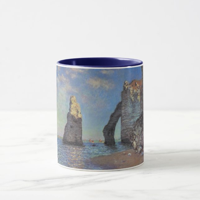 Mug Claude Monet Cliffs at Etretat Impressionist Paint (Centre)