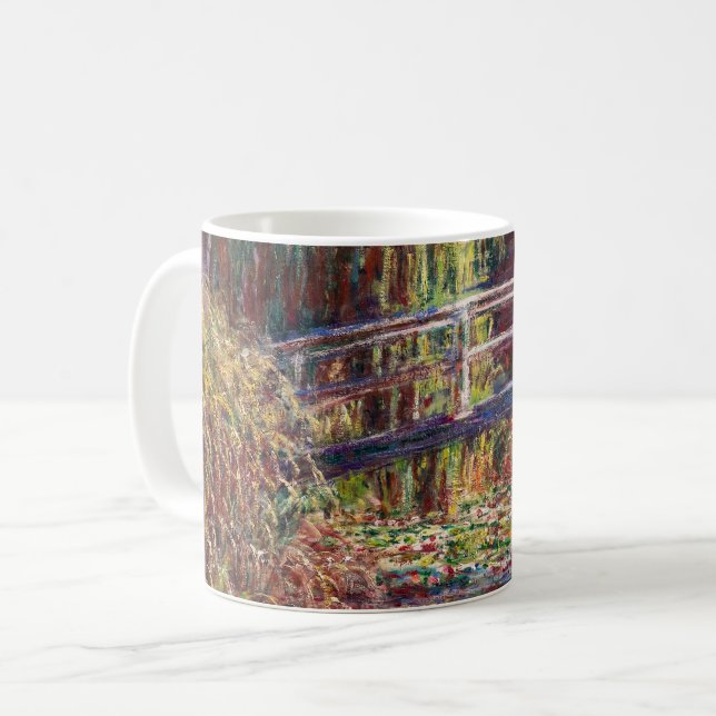 Mug Claude Monet - Eau Lily étang, Harmonie rose (Devant gauche)