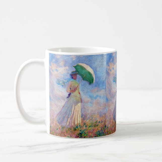 Mug Claude Monet - Femme avec un parasol face à droite (Gauche)
