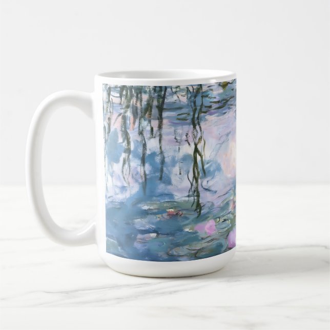 Mug Claude Monet Impressionist Water Lillies Painting (Gauche)