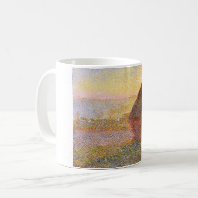 Mug Claude Monet Impressionniste Peinture Graystaks I (Devant gauche)