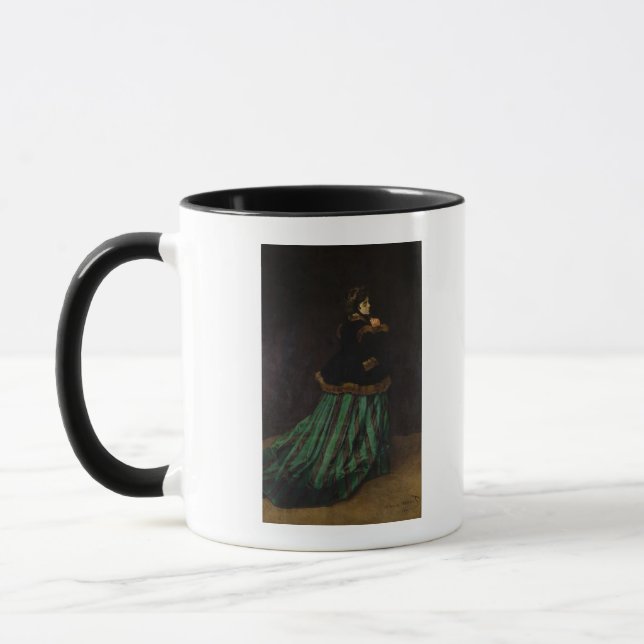 Mug Claude Monet | la femme dans la robe verte, 1866 (Gauche)