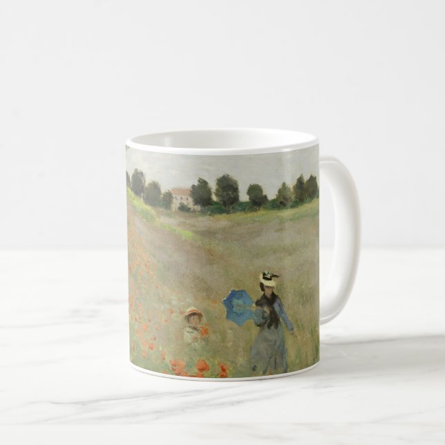 Mug Claude Monet Le Champ de coquelicots près d'Argent (Devant droit)