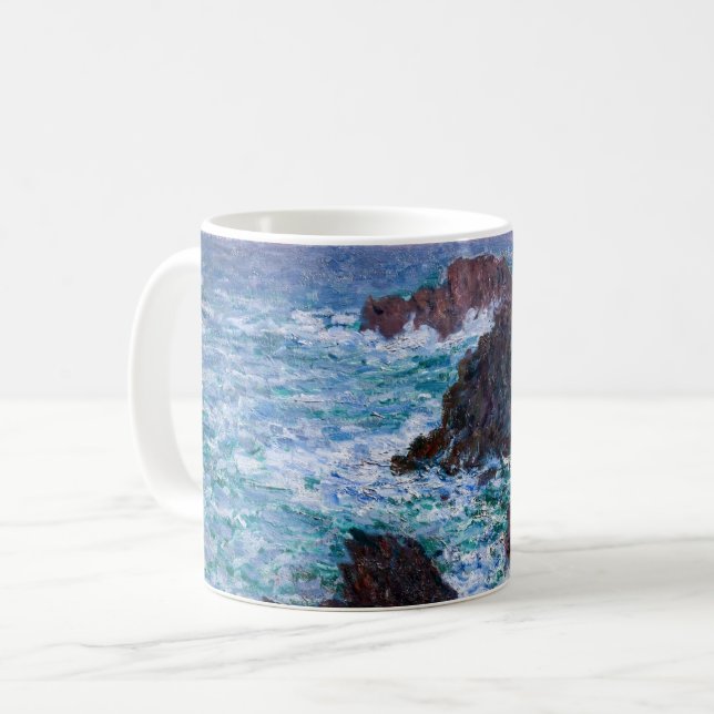 Mug Claude Monet - Les Rochers à Belle-Ile, Côte sauva (Devant gauche)