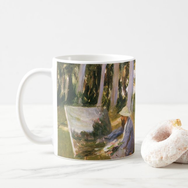 Mug Claude Monet peignant, Bordure d'un bois par Sarge (Avec donut)