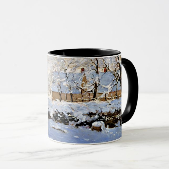 Mug Claude Monet peinture, La Magpie, (Devant droit)