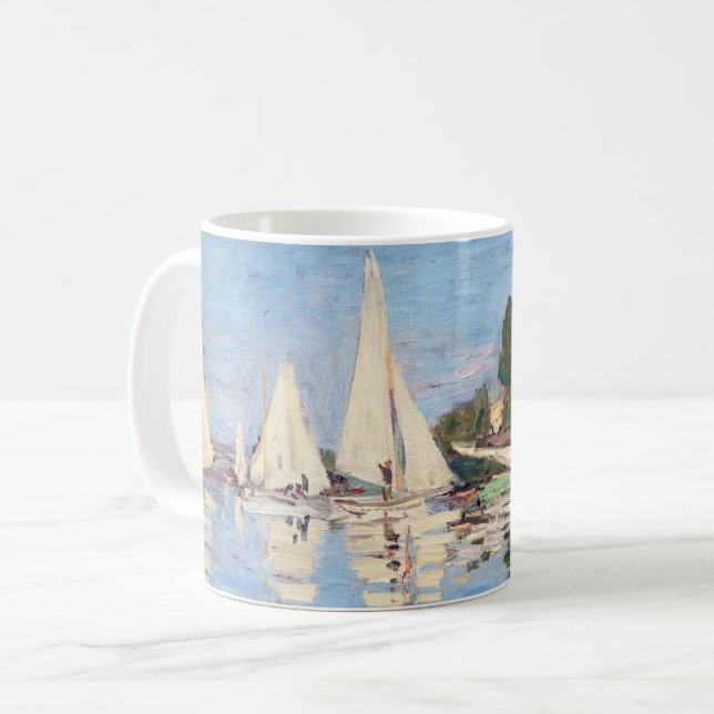 Mug Claude Monet - Régates à Argenteuil (Devant gauche)