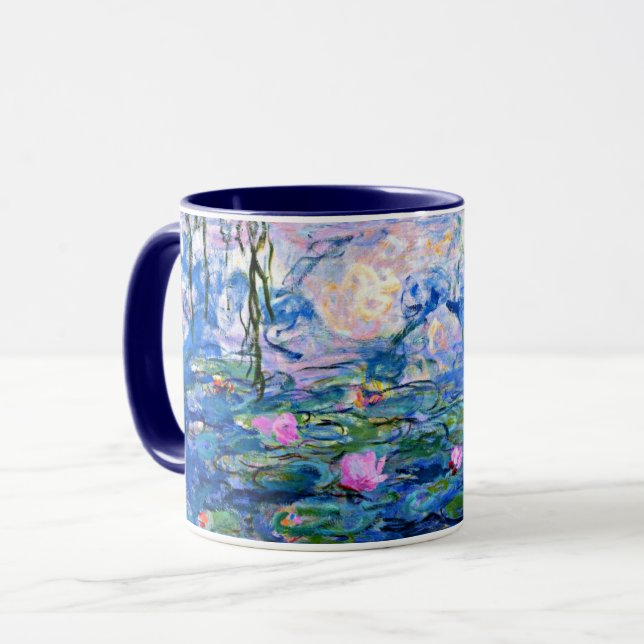 Mug Claude Monet - Water Lilies, 1919, famous painting (Devant gauche)