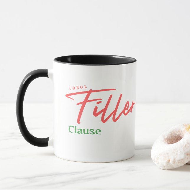 Mug Clause de remplissage de programmation Cobol (Avec donut)