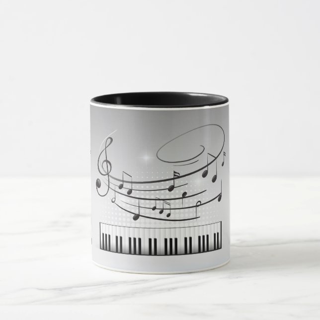 Mug Clavier et notes de musique (Centre)