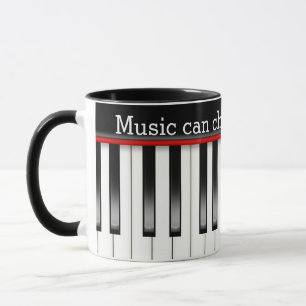 Mug Clavier Piano Avec Citation Musique