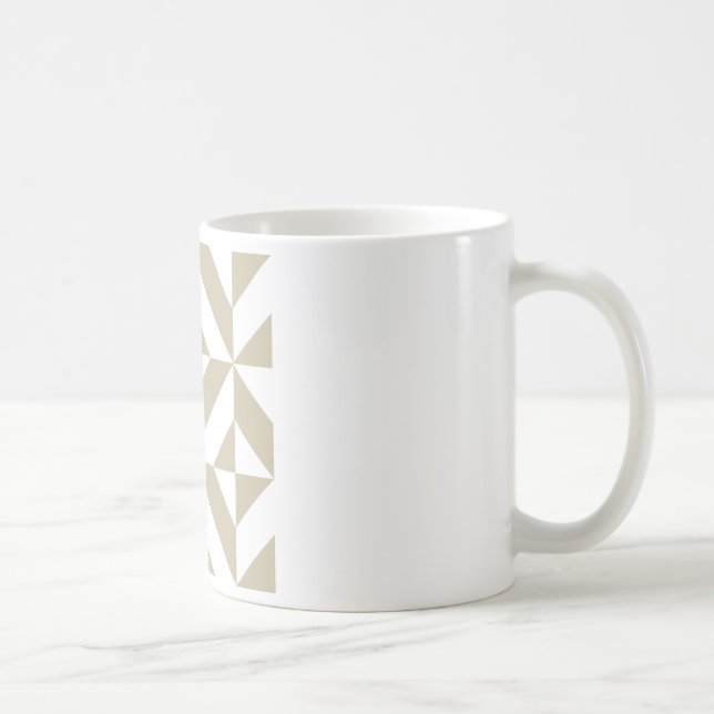 Mug Clay Geometric Deco Cube Pattern (Droite)