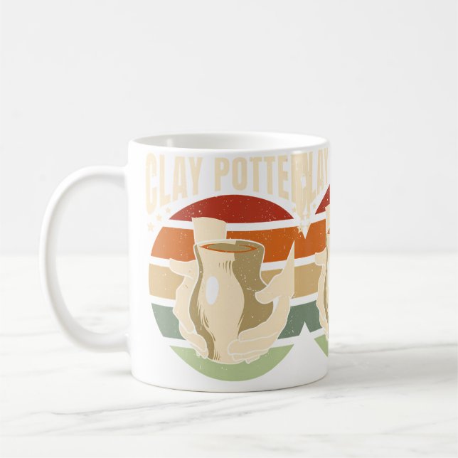 Mug Clay Pottery Retro (Gauche)
