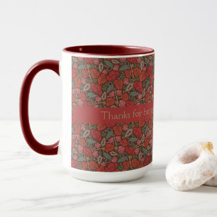 Mug Clé ancienne Steampunk victorienne avec coquelicot