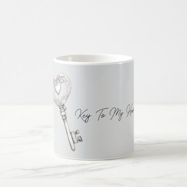 Mug Clé d'argent pour mon cœur (Centre)