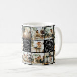 Mug Clé de collage Black & White Multi Photo<br><div class="desc">Ce 18 Photo Collage Famille moderne Mug personnalisée est la façon parfaite de transformer vos photos de famille préférées en un gentil et tendance gardien. Avec un design simple, moderne et élégant Monogram, il est entièrement personnalisable pour s'adapter à votre style. Idéal pour faire un don à l’occasion de la...</div>