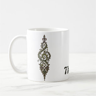 Mug Clé en acier orné
