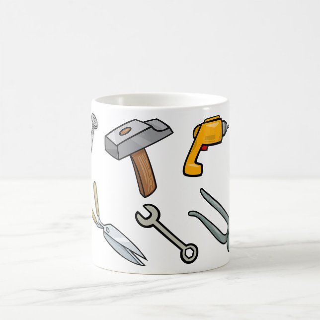 Mug Clé et marteau de perçage outils à main (Créateur téléchargé)