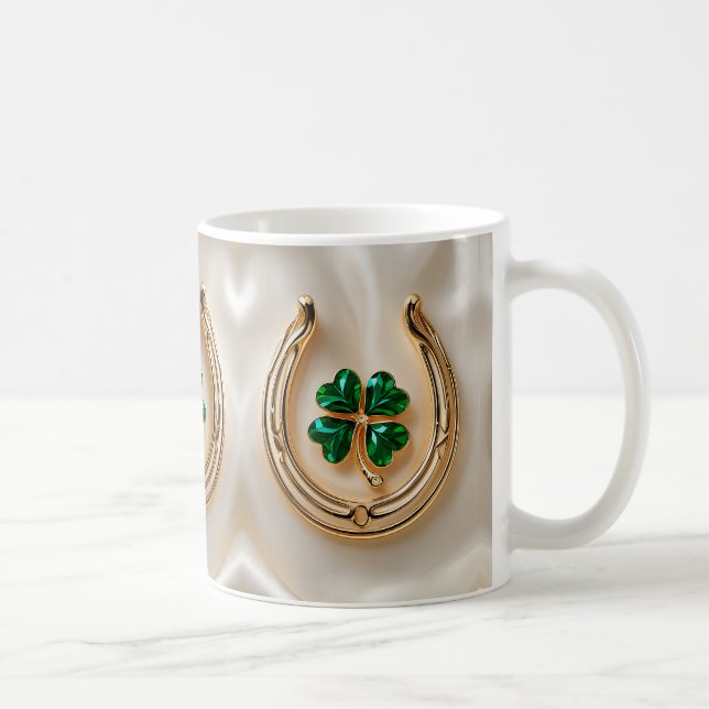Mug Clé Lucky avec Gold Horseshoe (Droite)