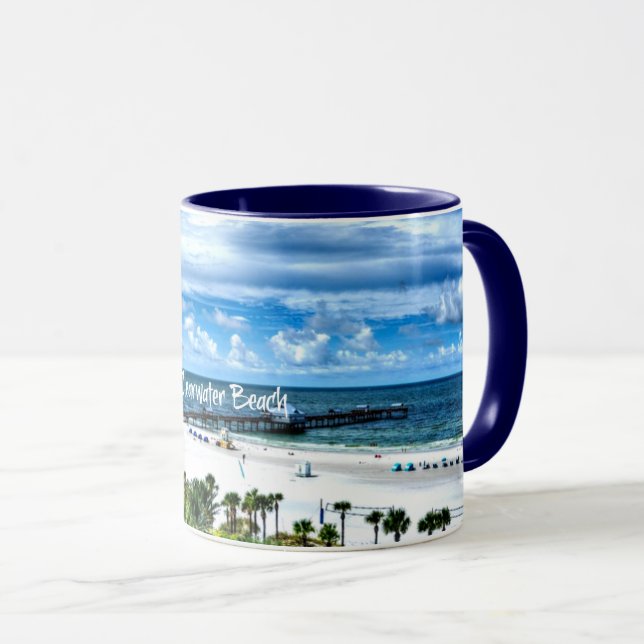 Mug Clearwater Beach, Floride, destination vacances (Devant droit)