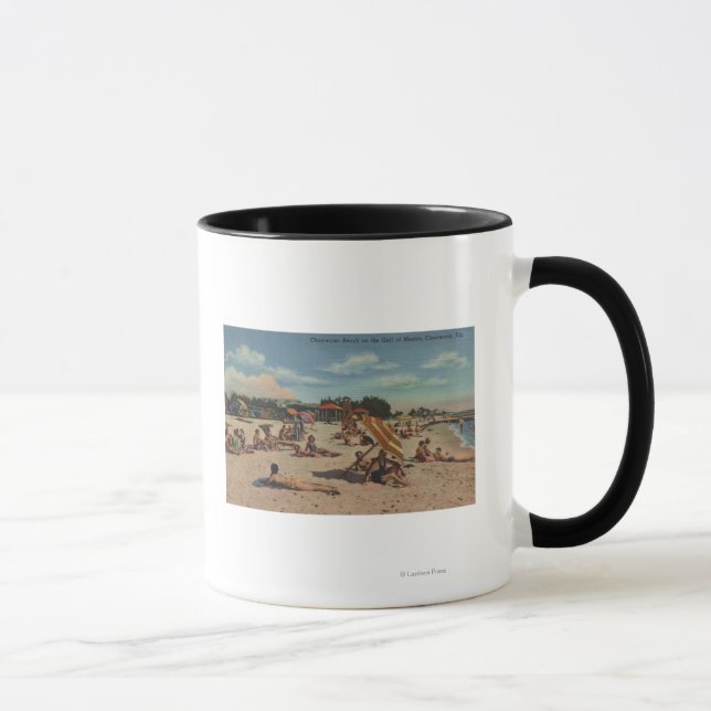 Mug Clearwater, FL - Sunbathers sur Clearwater Beach (Droite)